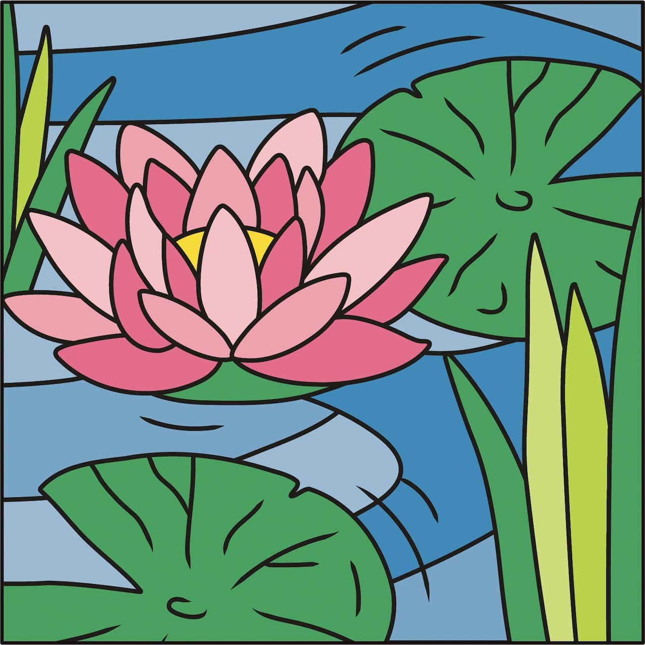 Mini Spring Lilypad Canvas Painting Kit by Craft Smart®